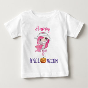 Happy Halloween t-shirt Girl Baby Mermaid t-shirt