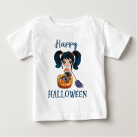 Happy Halloween t-shirt Girl Baby Mermaid t-shirt