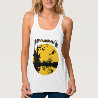 happy halloween t-shirt singlet