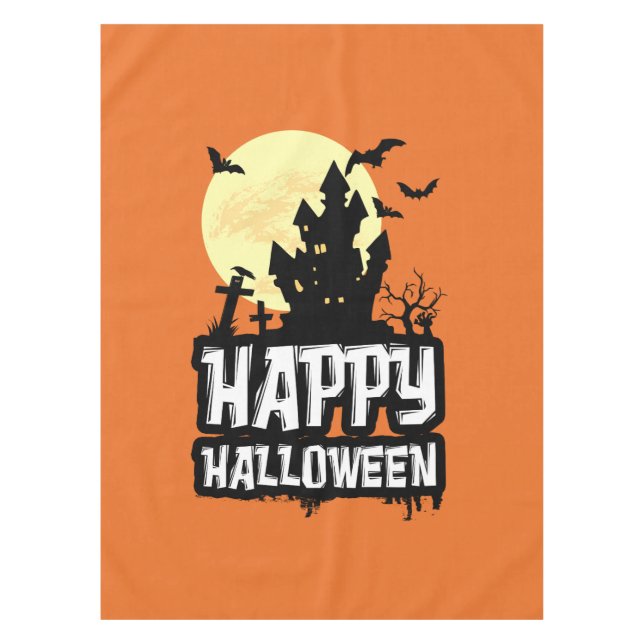 Happy Halloween Tablecloth (Front)