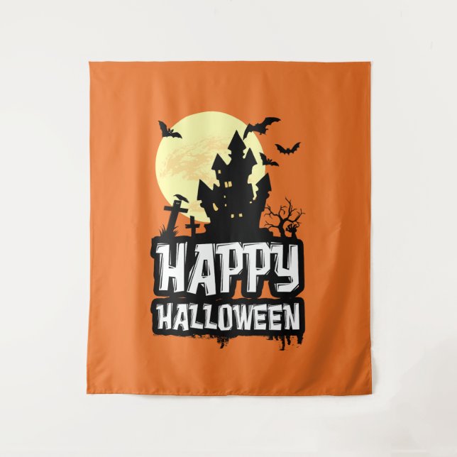 Happy Halloween Tapestry (Front)