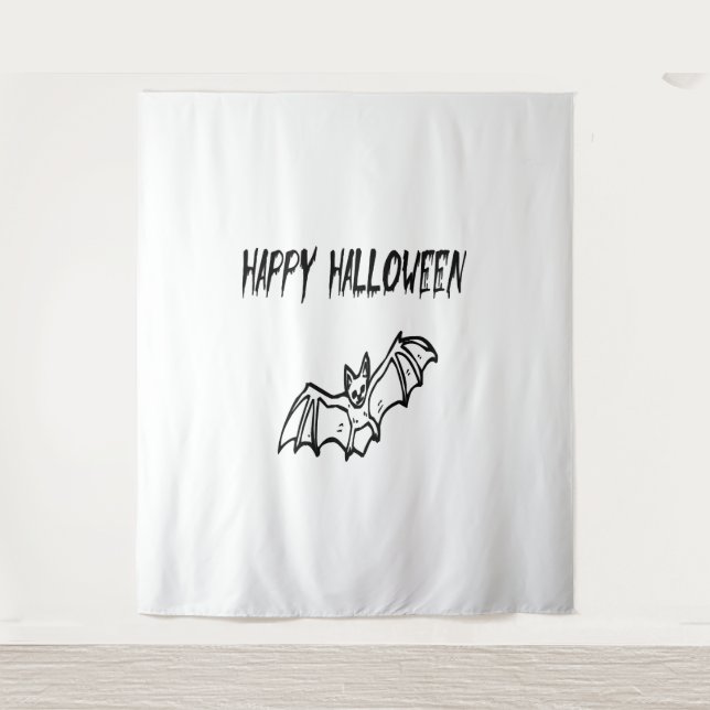 happy halloween                             tapestry (Front)