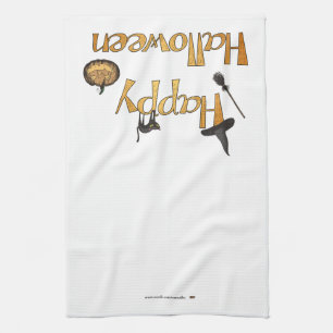 Happy Halloween Tea Towel