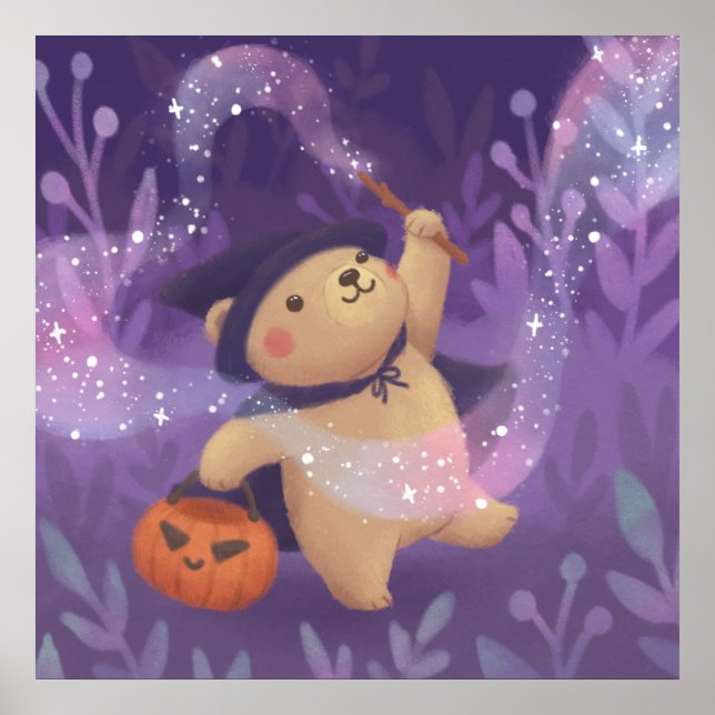 Happy Halloween: Teddy the Witch Poster (Front)