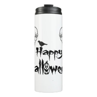 happy halloween thermal tumbler