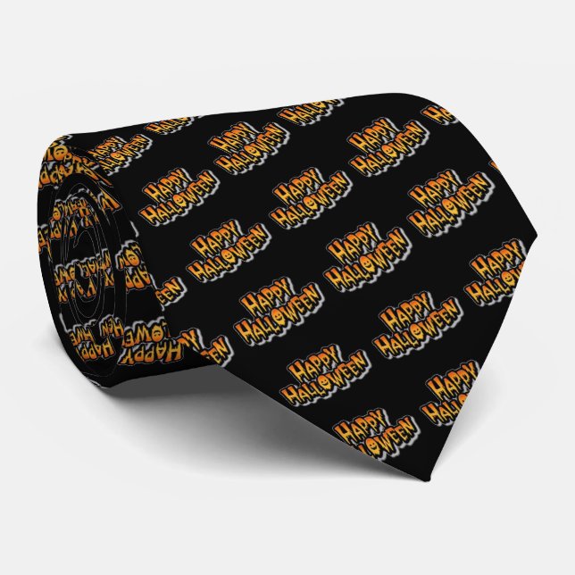 Happy Halloween Tie (Rolled)