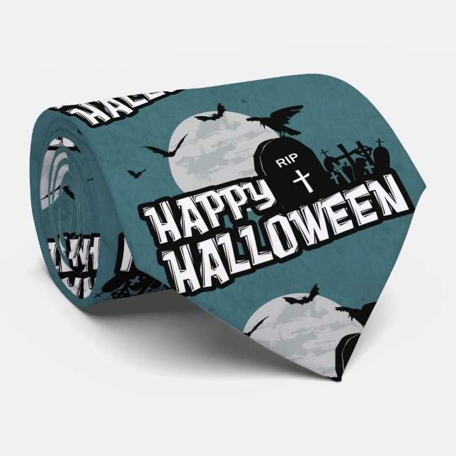 Happy Halloween Tie (Rolled)