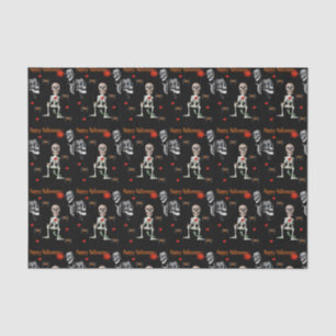 Happy Halloween Tissue Paper, Skeleton Paper