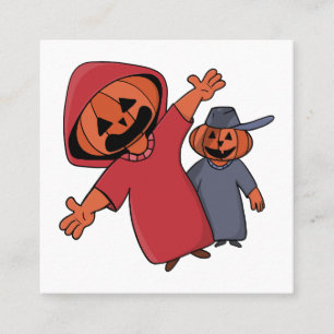 Happy Halloween to your friends Square Business Card