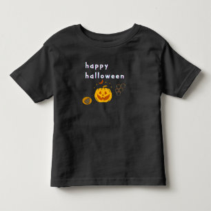 Happy Halloween Toddler Black T-Shirt