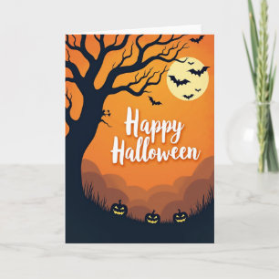 Happy Halloween Tree Card