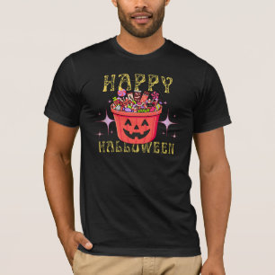 Happy Halloween Trick or Treat Candy Bucket Spook T-Shirt