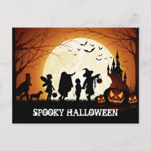 Happy Halloween Trick or Treat Children Postcard