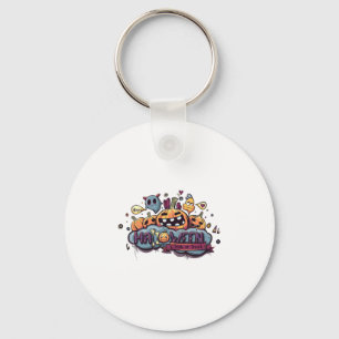 Happy Halloween Trick Or Treat Key Ring