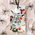 Happy Halloween Trick or Treat Kids Ghost Birthday Gift Tags<br><div class="desc">♥ A perfect addition to your Halloween Favours.</div>