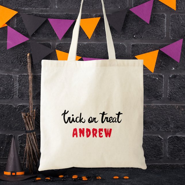 Happy Halloween Trick Or Treat Modern Kids Tote Bag (Creator Uploaded)