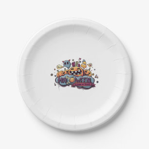 Happy Halloween Trick Or Treat Paper Plate
