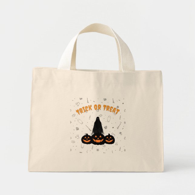 Happy Halloween Trick-or-Treat Tote Bag (Front)