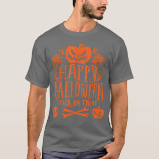 Happy Halloween TrickorTreat Pumpkin Design for Ki T-Shirt