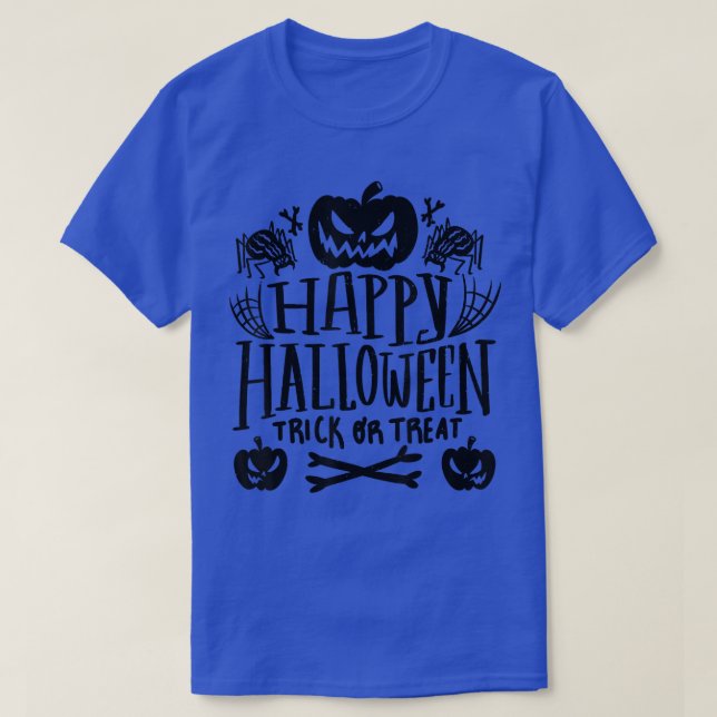Happy Halloween TrickorTreat Pumpkin Graphic for K T-Shirt (Design Front)