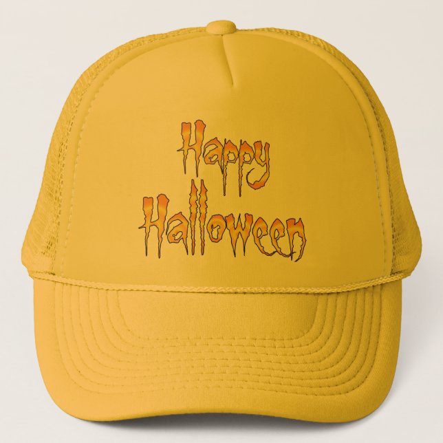 Happy Halloween Trucker Hat (Front)