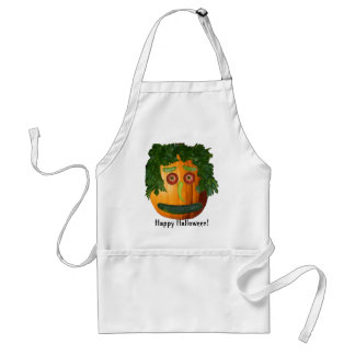 Happy Halloween - Uncut Pumpkin Face Standard Apron