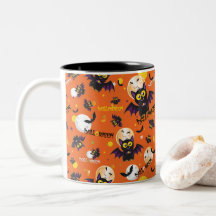 Happy Halloween Vampire Fang Bat Spooky Design
