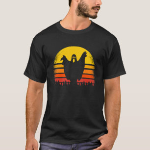 Happy Halloween Vintage Ghost Retro Boo Scary Suns T-Shirt