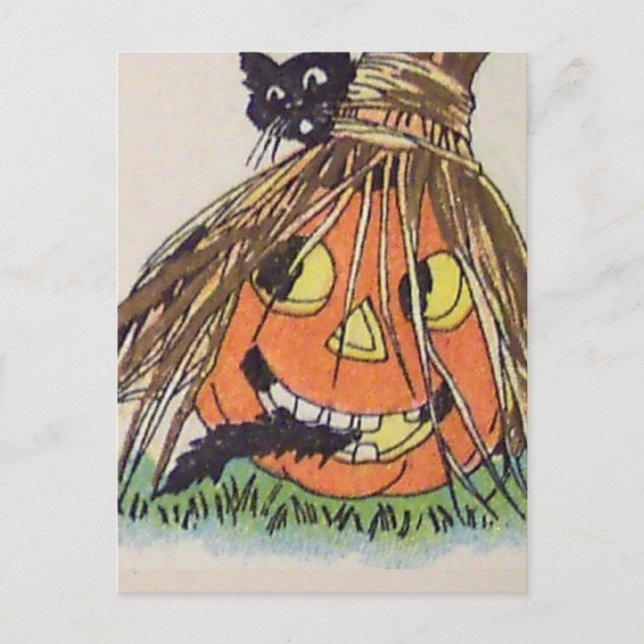 Happy Halloween(Vintage Halloween Card) Postcard (Front)