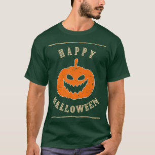 Happy Halloween Vintage Jack O Lantern Pumpkin T-Shirt