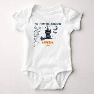 Happy Halloween Watercolor  Baby Bodysuit