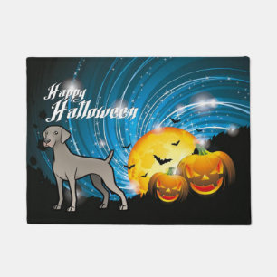 Happy Halloween Weimaraner Doormat