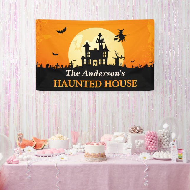 Happy Halloween - Welcome to Creepy Haunted House Banner (Party)