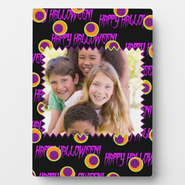 Happy Halloween! Whimsical Spots Photo Frame (Front)