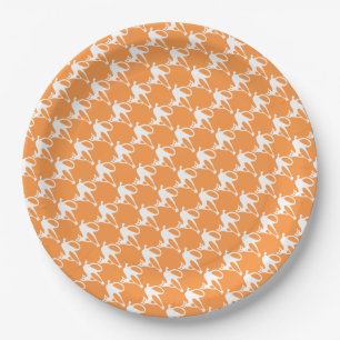 Happy Halloween White Cat Paper Plates