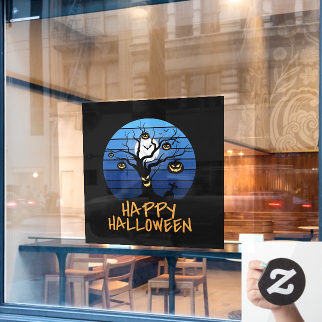 Happy Halloween Window Cling (Cafe Window)