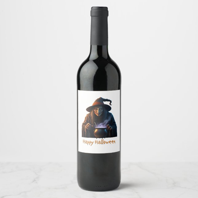 Happy Halloween  Wine Label (Front)
