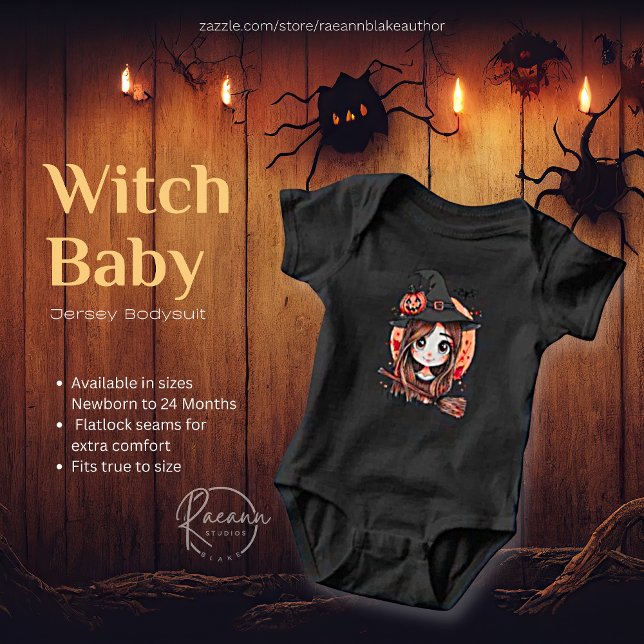 Happy Halloween Witch Baby Jersey Bodysuit (Creator Uploaded)