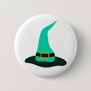 Happy Halloween Witch Hat 6 Cm Round Badge