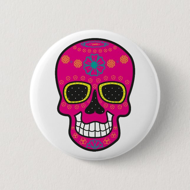 Happy Halloween Witch Mask Carnival 2020 Button (Front)