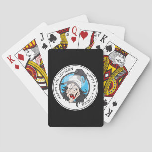 Happy Halloween Witch Playing Cards