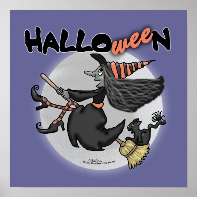 Happy HalloWEEn Witch Poster (Front)