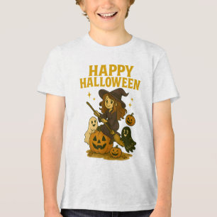 Happy Halloween Witch Tri-Blend Shirt