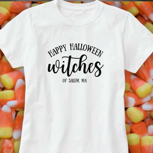 Happy Halloween Witches Black T-Shirt (Creator Uploaded)