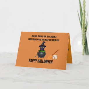 Happy Halloween Witches Brew Greeting Card