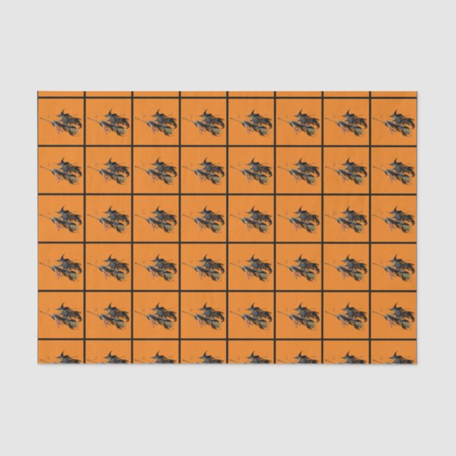 Happy Halloween Witches Tissue Paper (Front)