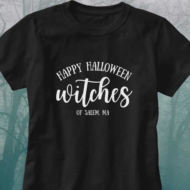 Happy Halloween Witches White T-Shirt (Creator Uploaded)