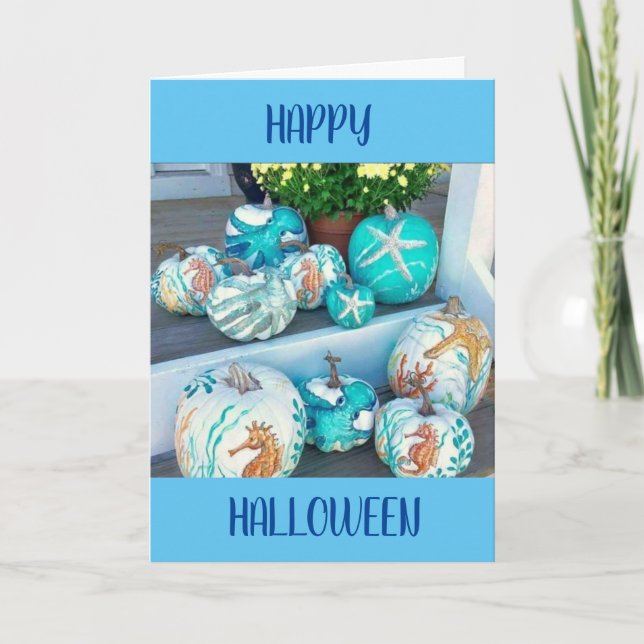 HAPPY **HALLOWEEN** WITH AWESOME PUMPKINS CARD (Front)