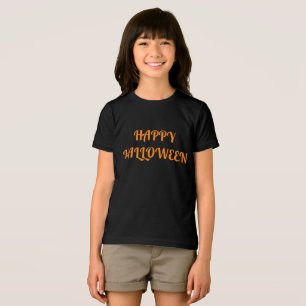 Happy Halloween Women's Orange  Black Tri-Blend Shirt