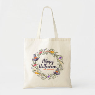 Happy Halloween Wreath Personalised Tote Bag